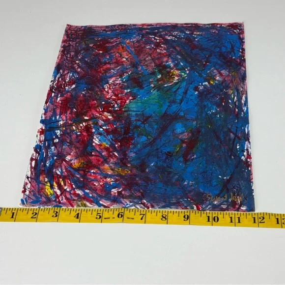 Abstract Blue and Red Art